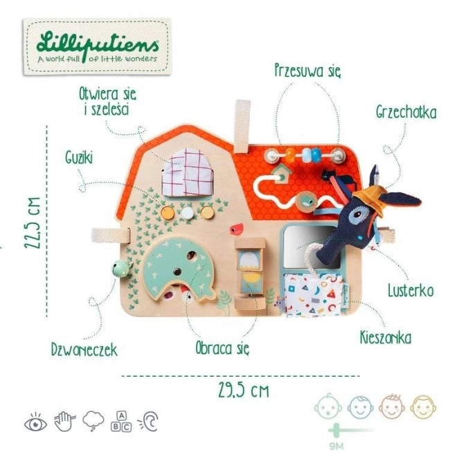 Lilliputiens Wooden Activity Panel - Farm