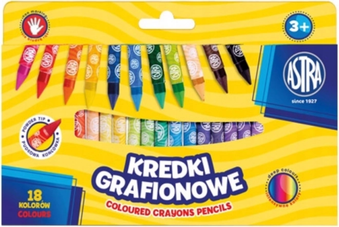 ASTRA Kaolin Crayons, 18 pcs