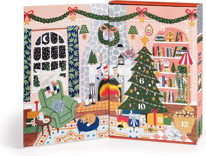 Galison Christmas Home Advent Calendar Puzzle