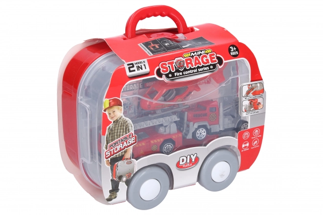 Fire Station Toy Set in Carry Case