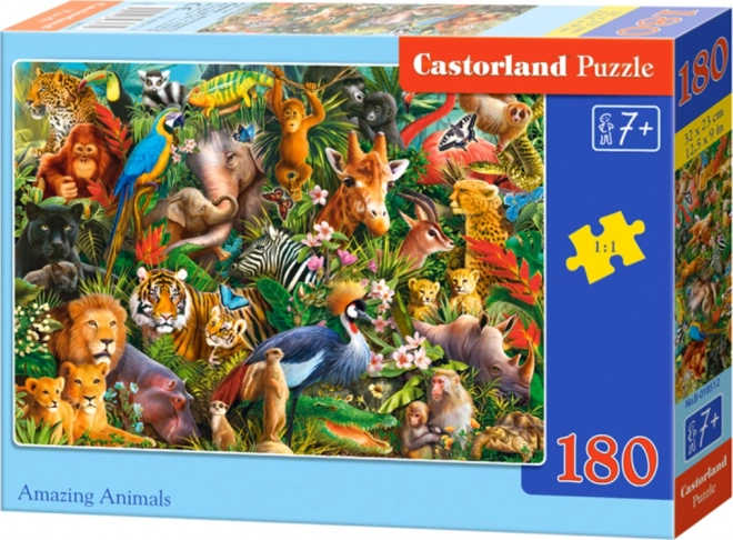 Castorland Puzzle Amazing Animals 180 Pieces