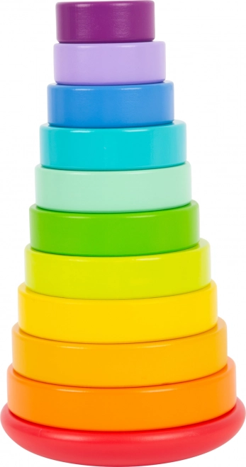 Small Foot Motor Skills Stacking Tower - Rainbow Edition