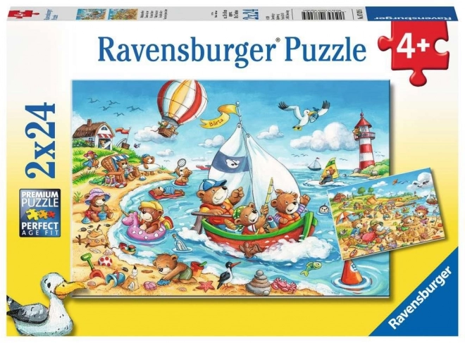 Ravensburger Holiday by the Sea Puzzle 2x24 Pieces