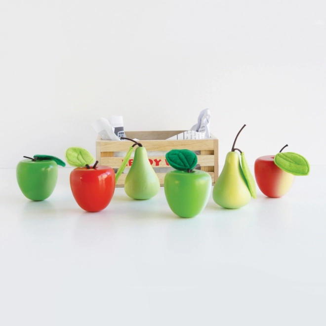 Le Toy Van Wooden Apple and Pear Crate