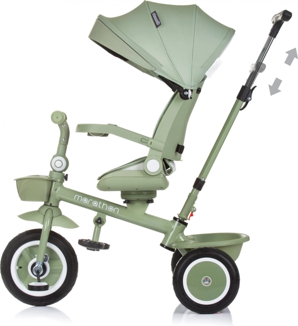 Chipolino tricycle with canopy marathon 2-in-1 pastel green