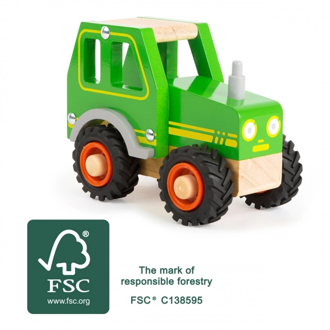 Small Foot Wooden Green Tractor