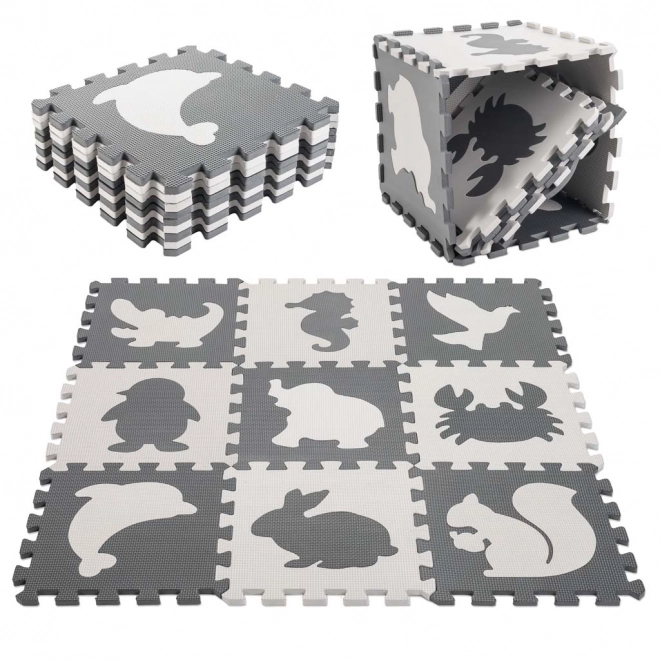 Educational Foam Puzzle Mat Animals 85x85cm