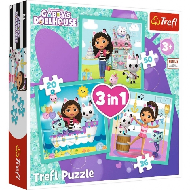 Gabby Dollhouse Activity Puzzle Set