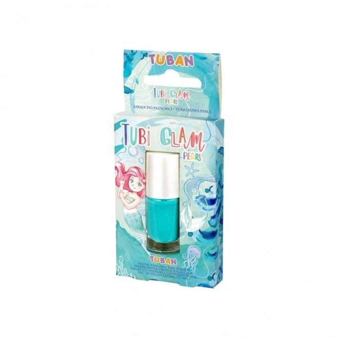 Tubi Glam Kids' Turquoise Pearly Nail Polish