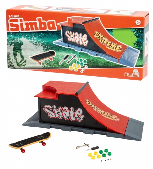 Simba Mini Skateboard with Extreme Ramp