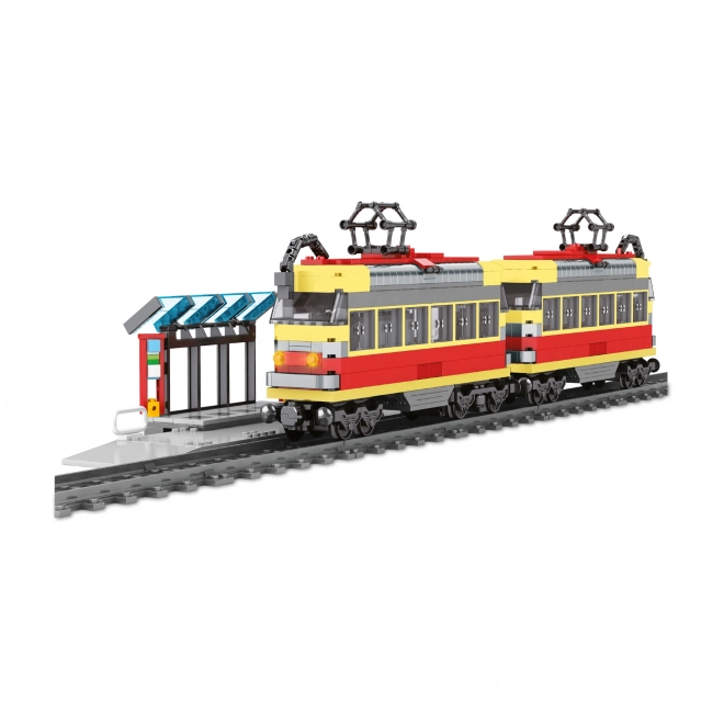 Compatible Construction Set with Tram on Batteries and Tracks