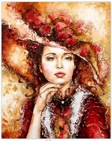 Diamond Mosaic - Woman in Hat