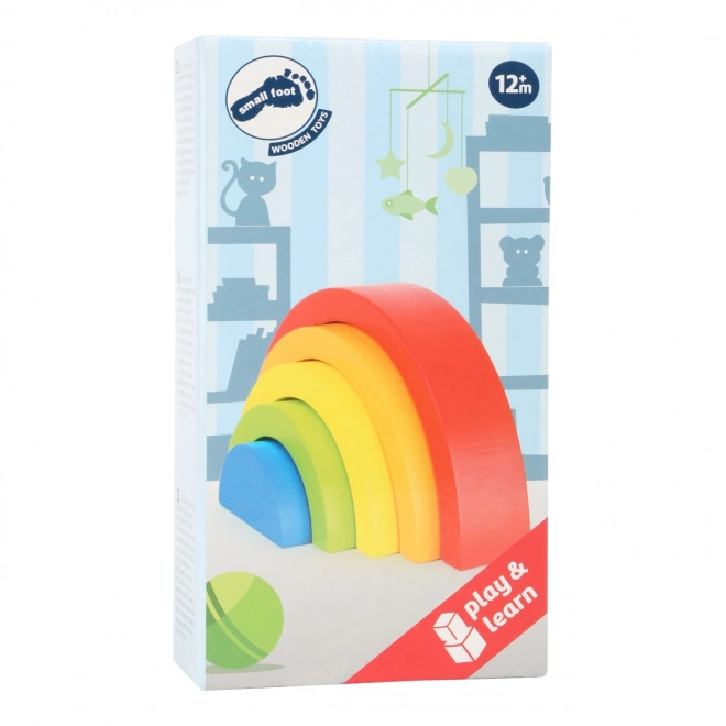 Small Foot Stacking Rainbow Blocks