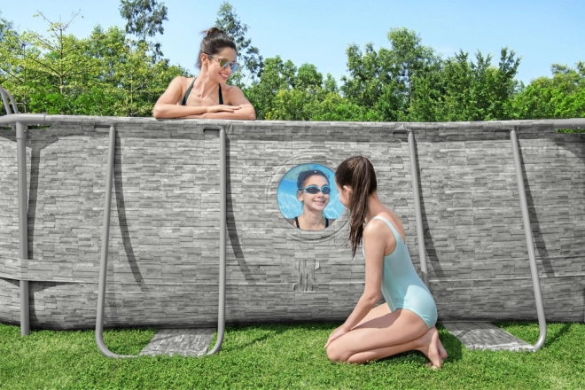 Selbsttragendes Schwimmbecken Bestway Power Steel Swim Vista 427 x 250 x 100 cm