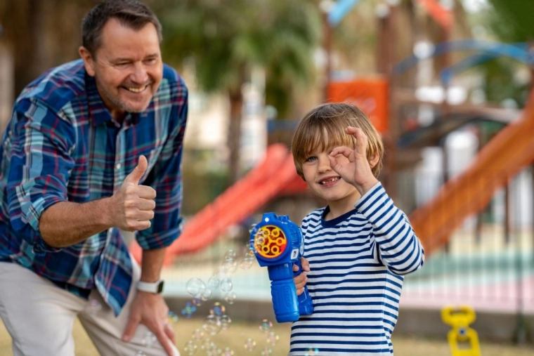 Rychlý proud bublinek jedním stiskem