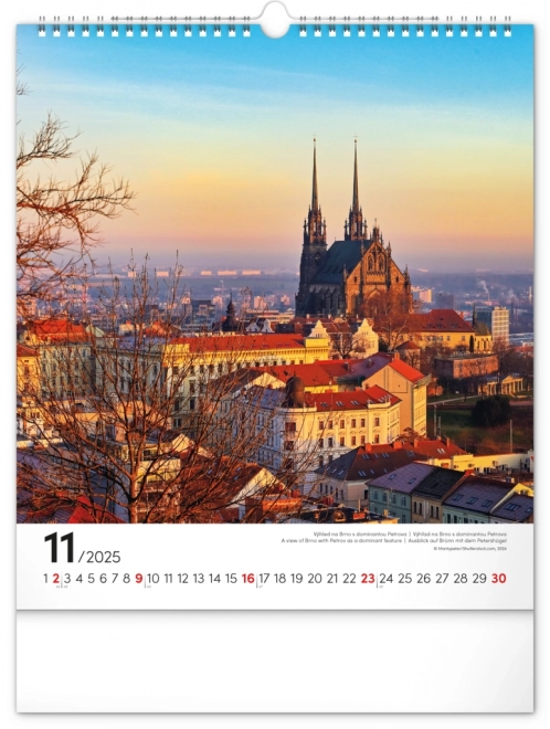 Wall Calendar Brno 2025