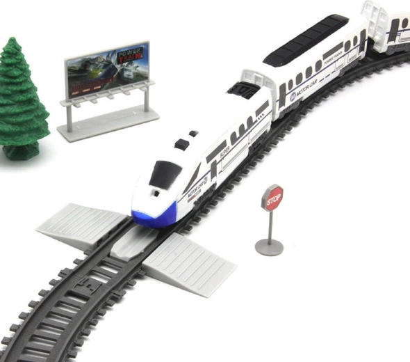 Realistické prostředí se značkami a stromy