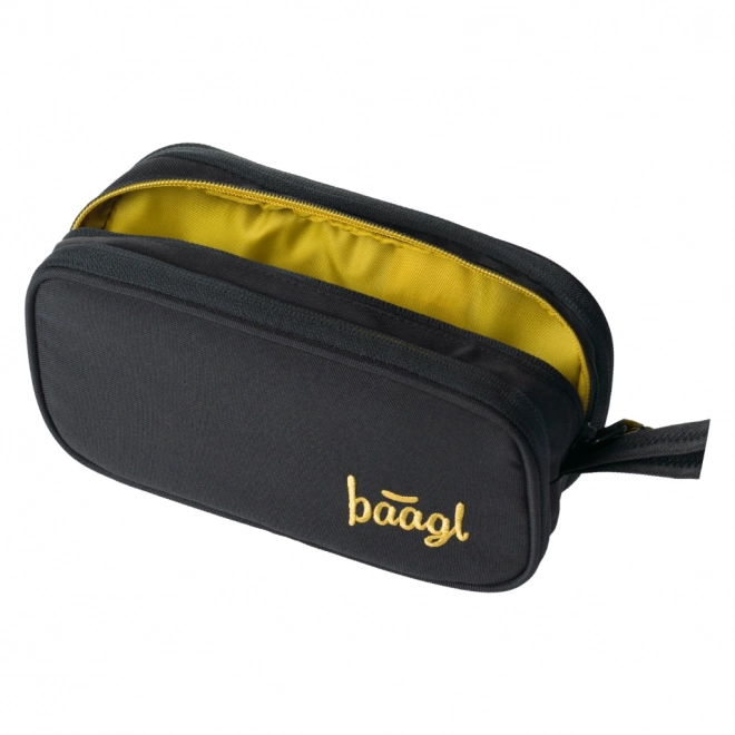 Baagl Student Pencil Case Big Black