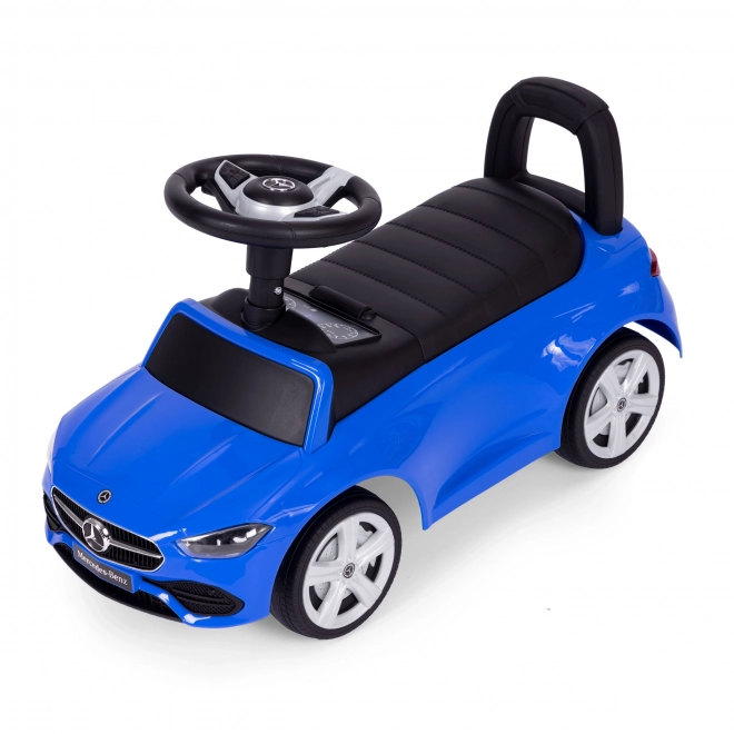 Mercedes C-Class Ride-On Car with Interactive Steering Wheel in Blue