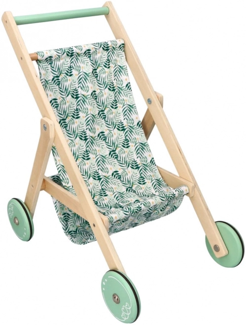 Light Wooden Doll Stroller