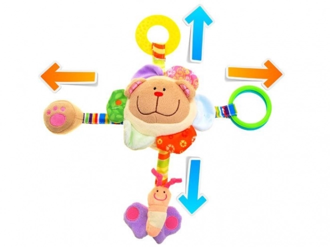 Plush Bear Crib and Stroller Hanging Toy