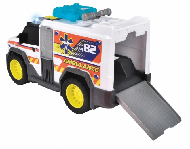 Dickie White Ambulance Toy Car