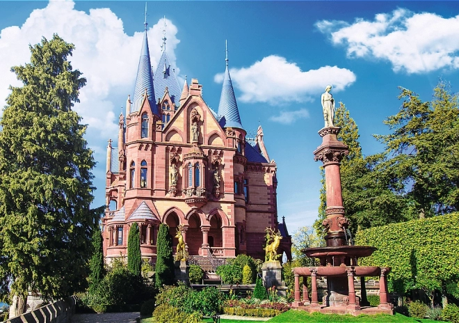 Trefl Puzzle Set 2-in-1 Castle Drachenburg Germany 1000 Pieces with Glue