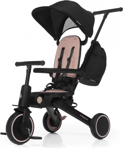 Triciclo per bambini con cappottina X Trike Pro Coral Pink