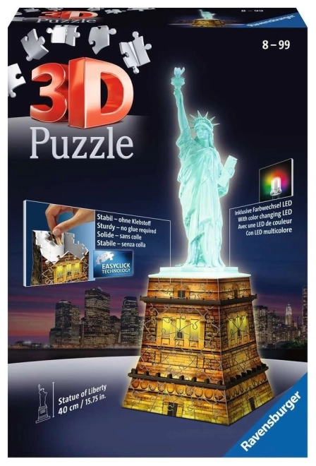 Ravensburger 3D Puzzle Statue of Liberty Night Edition