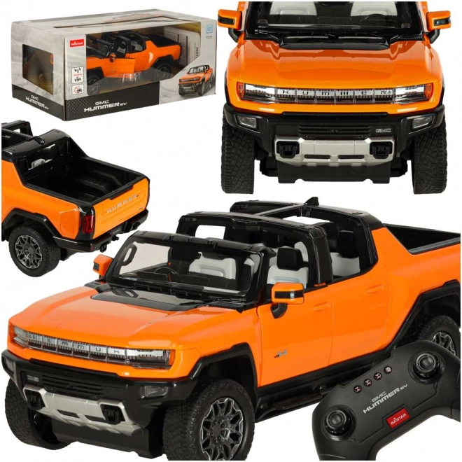 Remote Controlled Hummer EV Car in Orange 1:16