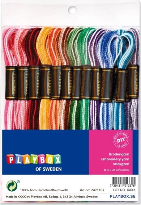 Colorful Embroidery Threads 25 Pack