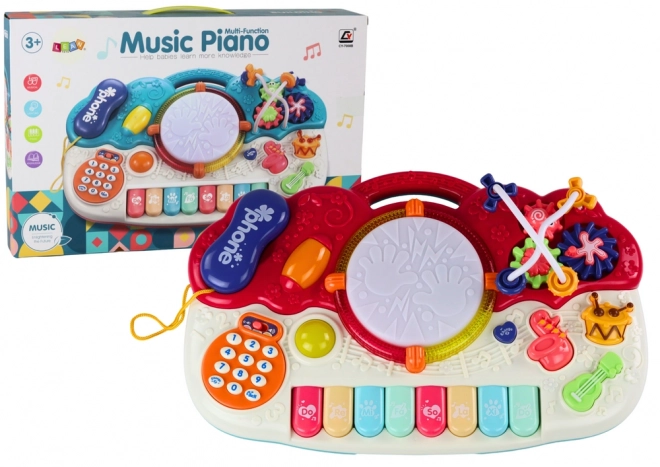 Educational Musical Piano with Drum and Lights