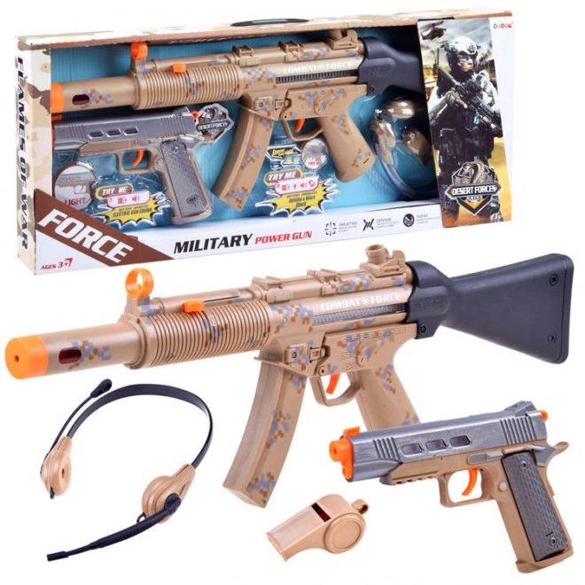 Military Toy Set Rifle and Pistol