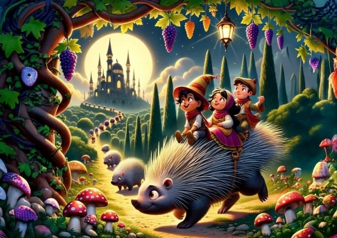 Puzzle Hedgehog and Friends 200 pieces
