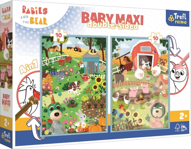 Treflíci Farm Reversible Puzzle for Kids