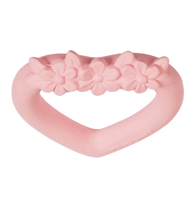 Soothing Heart-Shaped Natural Rubber Teether