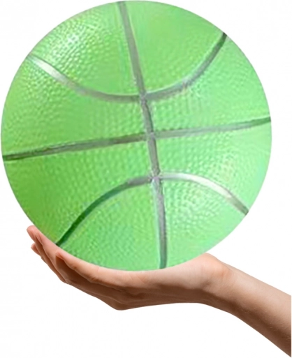 Pastel green rubber beach ball 20 cm