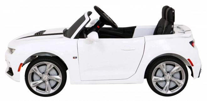 Chevrolet Camaro 2SS cu baterie + telecomandă + roți EVA + pornire ușoară + sunete și lumini – Bílá