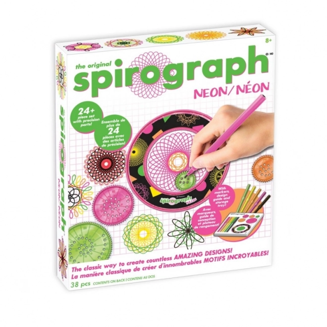 Neon Spirograph Set for Aspiring Artists