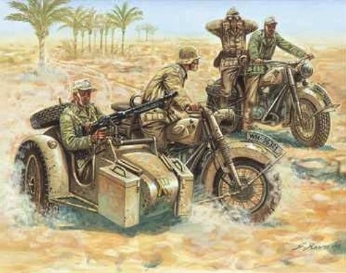 World War II German Motorcycles Set