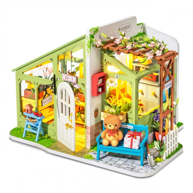 Robotime Rolife Spring Flower Meeting DIY Miniature House