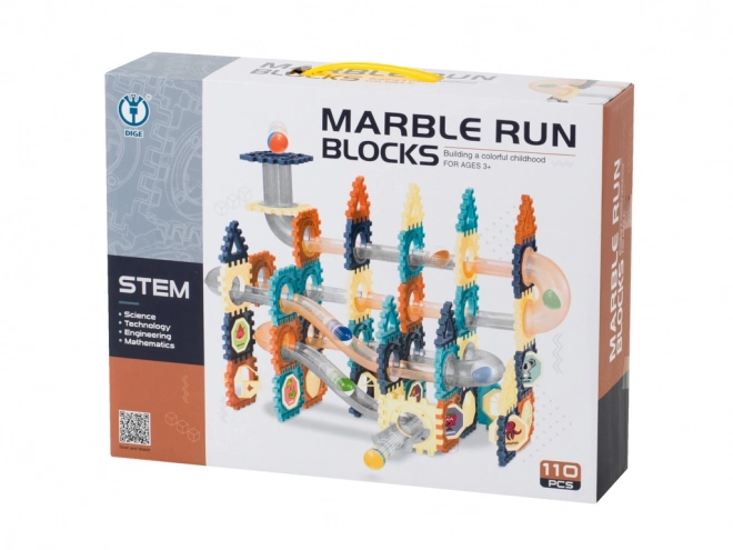 Marble Run Big Building Blocks Set 110 Pieces