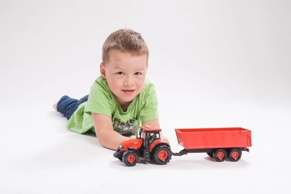 Plastic Tractor Zetor with Trailer