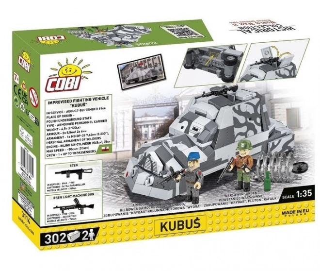 Warsaw Uprising Armored Car Kubuś Building Set