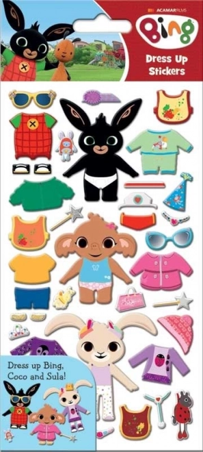 Dress-Up Stickers with Bing Characters