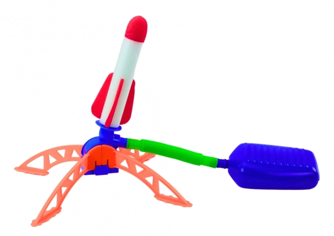 Foam Rocket Launcher Set Blue Garden Toy