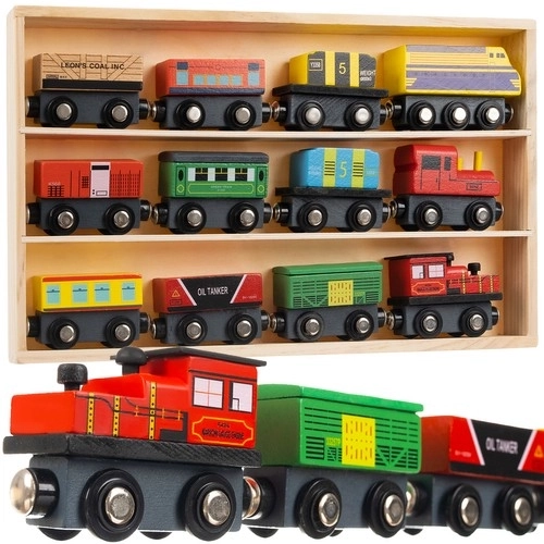 Wooden Toy Train Set