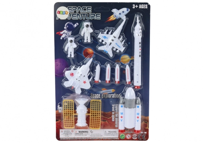 Space Figures Set Astronauts and Rockets