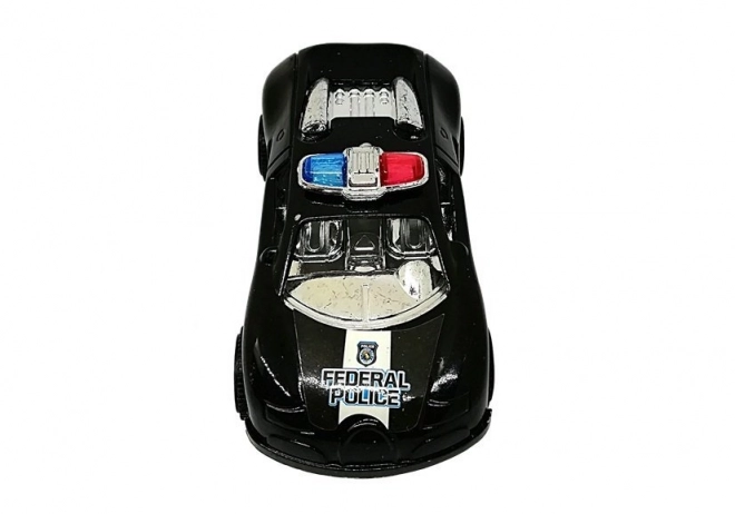 Police Car Toy Set with Pull Back Action