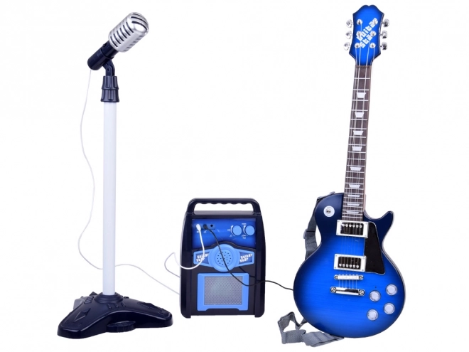 Electric Guitar And Microphone Set For Kids Karaoke